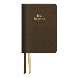 Front cover_LSB Portable Paragraph Reference, Brown Sola Scriptura Paste-Down Cowhide, Red Letter, Indexed