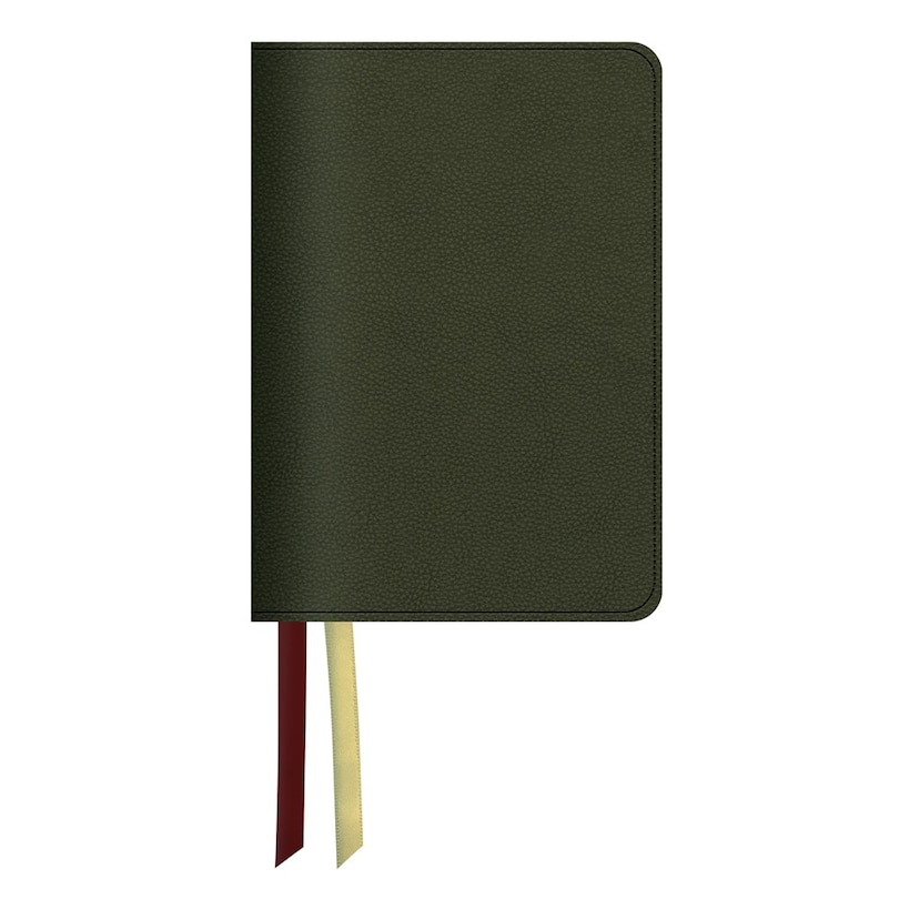 Front cover_LSB Portable Paragraph Reference, Forest Green Paste-Down Cowhide, Red Letter