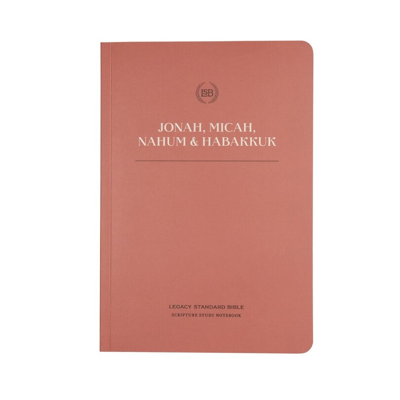 Front cover_LSB Scripture Study Notebook: Jonah, Micah, Nahum & Habakkuk