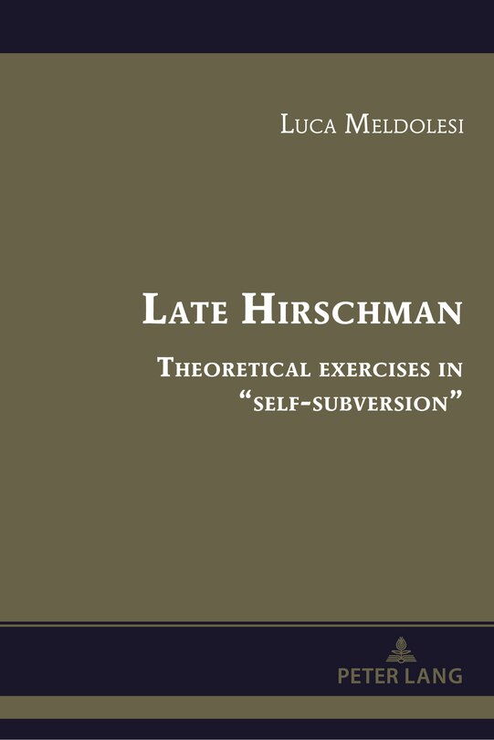 Couverture_Late Hirschman