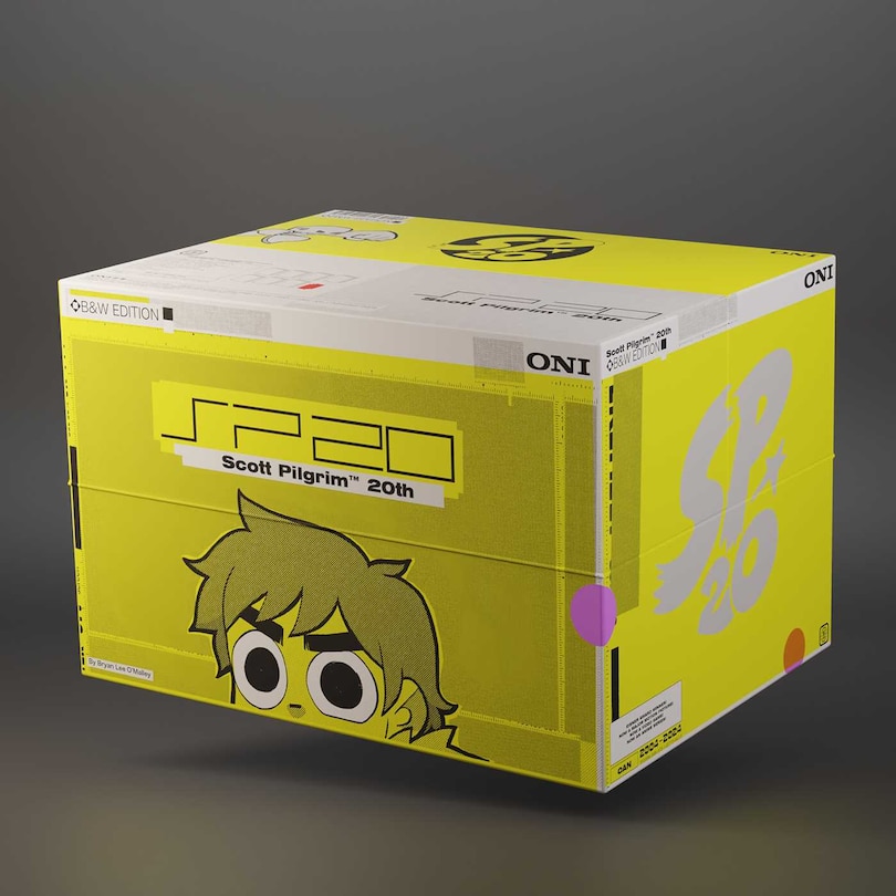 Front cover_Scott Pilgrim 20th Anniversary B&W Hardcover Box Set