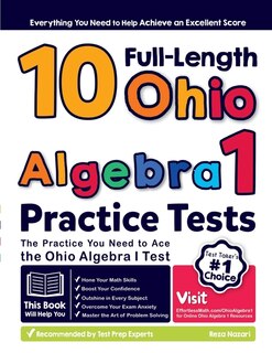 Couverture_10 Full Length Ohio Algebra I Practice Tests