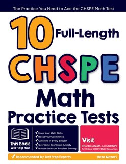 Front cover_10 Full Length CHSPE Math Practice Tests