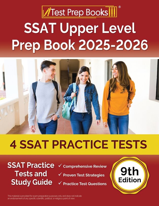 Front cover_SSAT Upper Level Prep Book 2025-2026