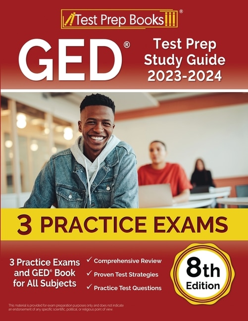 Front cover_GED Test Prep Study Guide 2023-2024