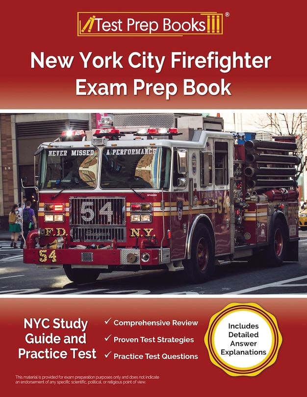 Front cover_New York City Firefighter Exam Prep Book
