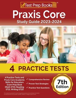 Front cover_Praxis Core Study Guide 2023-2024