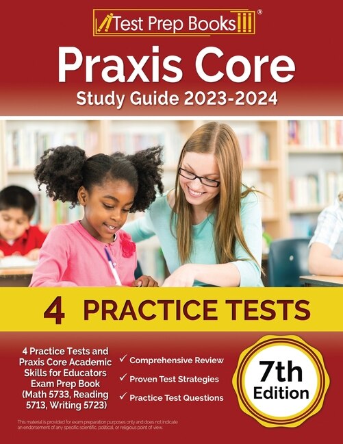 Front cover_Praxis Core Study Guide 2023-2024