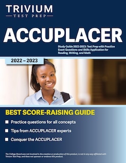 Front cover_ACCUPLACER Study Guide 2022-2023