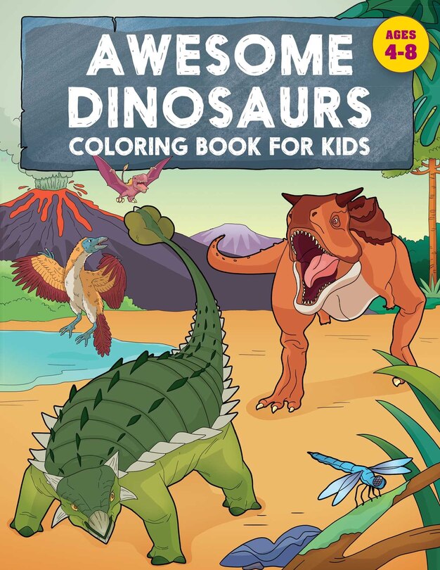 Couverture_Awesome Dinosaurs Coloring Book For Kids