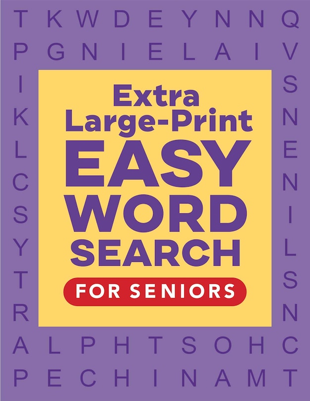 Front cover_Extra Large-print Easy Word Search For Seniors