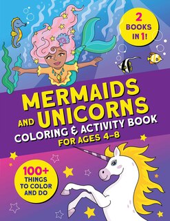 Front cover_Mermaids and Unicorns Coloring & Activity Book