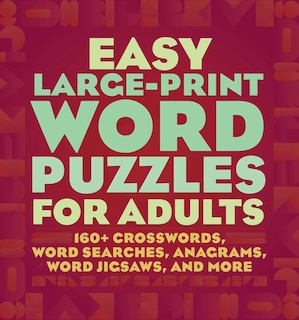 Front cover_Easy Large-print Word Puzzles For Adults