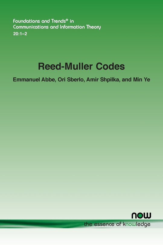 Front cover_Reed-Muller Codes