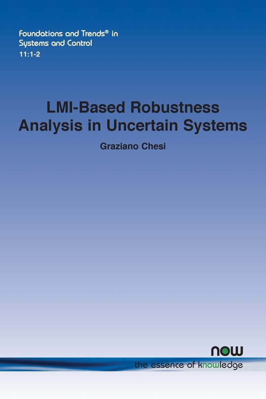 Front cover_LMI-Based Robustness Analysis in Uncertain Systems