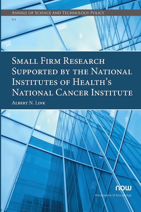 Couverture_Small Firm Research Supported by the National Institutes of Health's National Cancer Institute