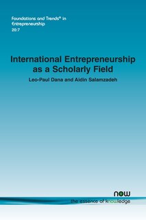 Front cover_International Entrepreneurship as a Scholarly Field