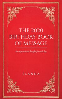Couverture_The 2020 Birthday Book of Message