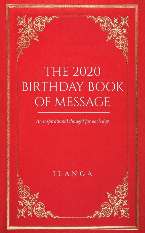 Couverture_The 2020 Birthday Book of Message