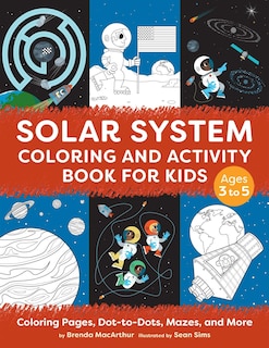 Front cover_Solar System Coloring And Activity Book For Kids