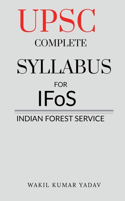 Front cover_UPSC COMPLETE SYLLABUS FOR IFoS