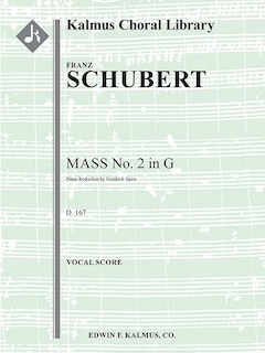 Couverture_Mass No. 2 in G, D. 167