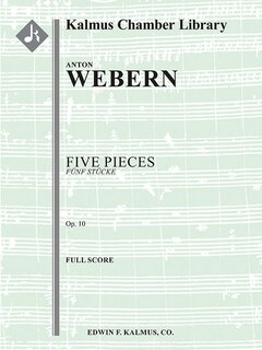 Couverture_Five Pieces (Funf Stucke), Op. 10
