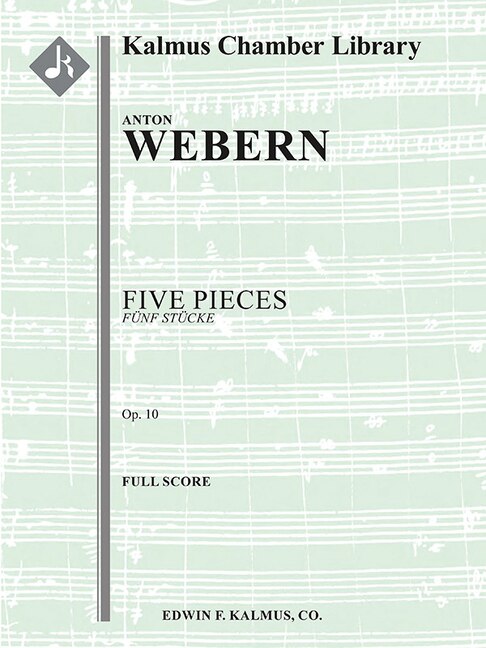 Couverture_Five Pieces (Funf Stucke), Op. 10