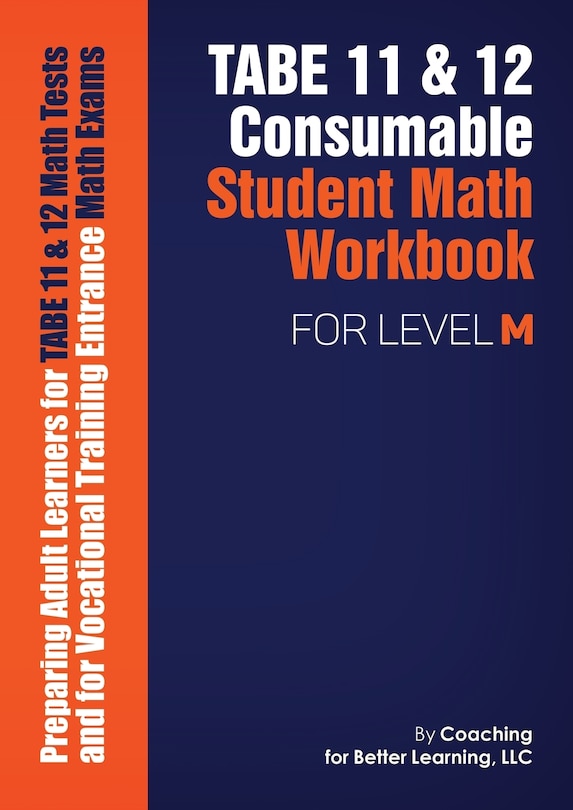 Couverture_TABE 11 and 12 Consumable Student Math Workbook for Level M