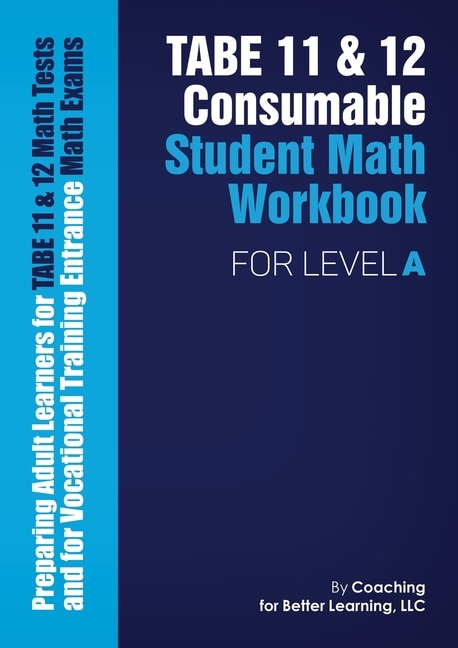 Couverture_TABE 11 and 12 Consumable Student Math Workbook for Level A