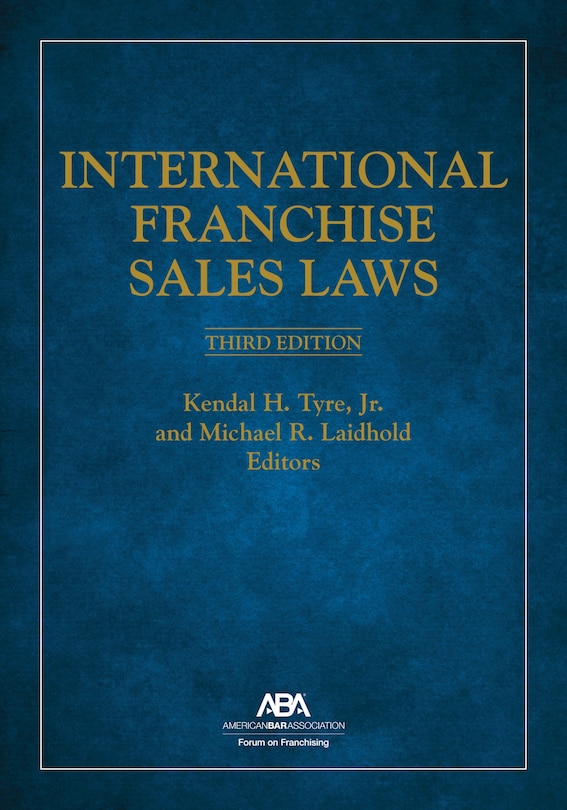 Front cover_International Franchise Sales Laws, Third Edition