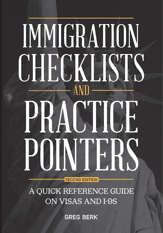Front cover_Immigration Checklists and Practice Pointers