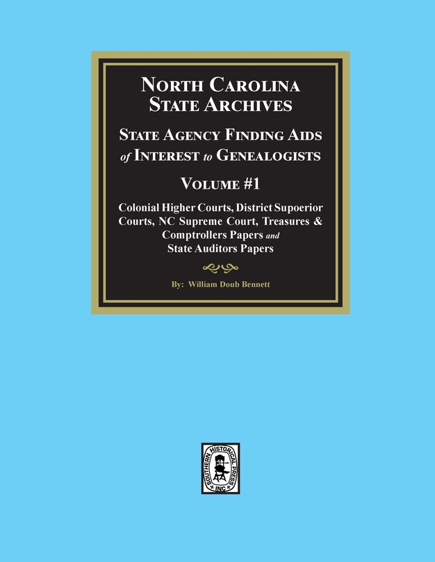 Front cover_North Carolina State Archives