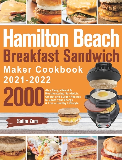Front cover_Hamilton Beach Breakfast Sandwich Maker Cookbook 2021-2022