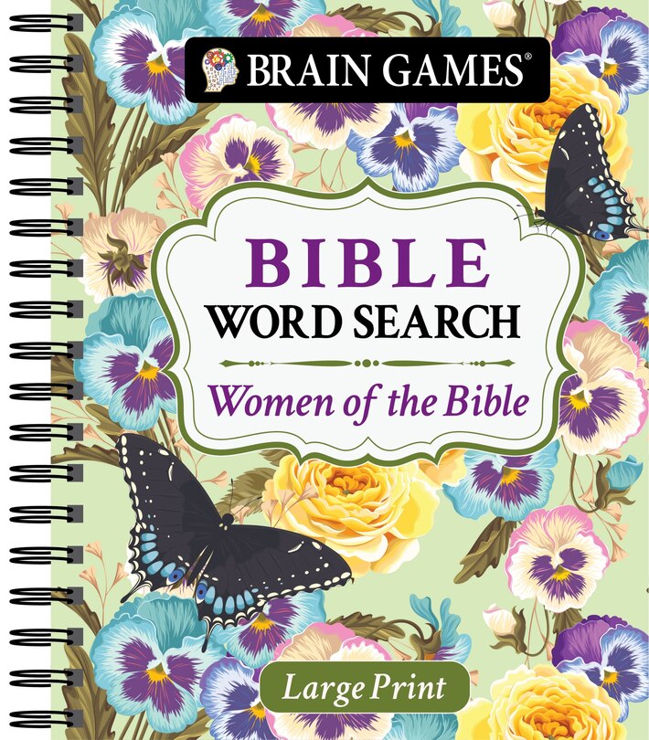 Front cover_Brain Games - Large Print Bible Word Search: Women of the Bible