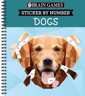 Couverture_Brain Games - Sticker by Number: Dogs (28 Images to Sticker)