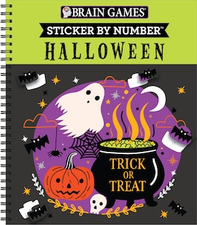 Brain Games - Sticker by Number: Halloween (Trick or Treat Cover): Volume 2