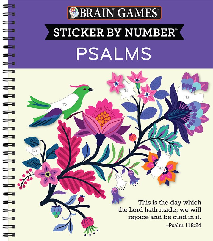 Couverture_Brain Games - Sticker by Number: Psalms (28 Images to Sticker)