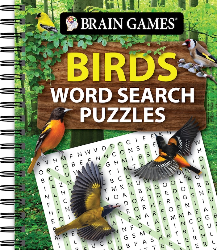 Front cover_Brain Games - Birds Word Search Puzzles