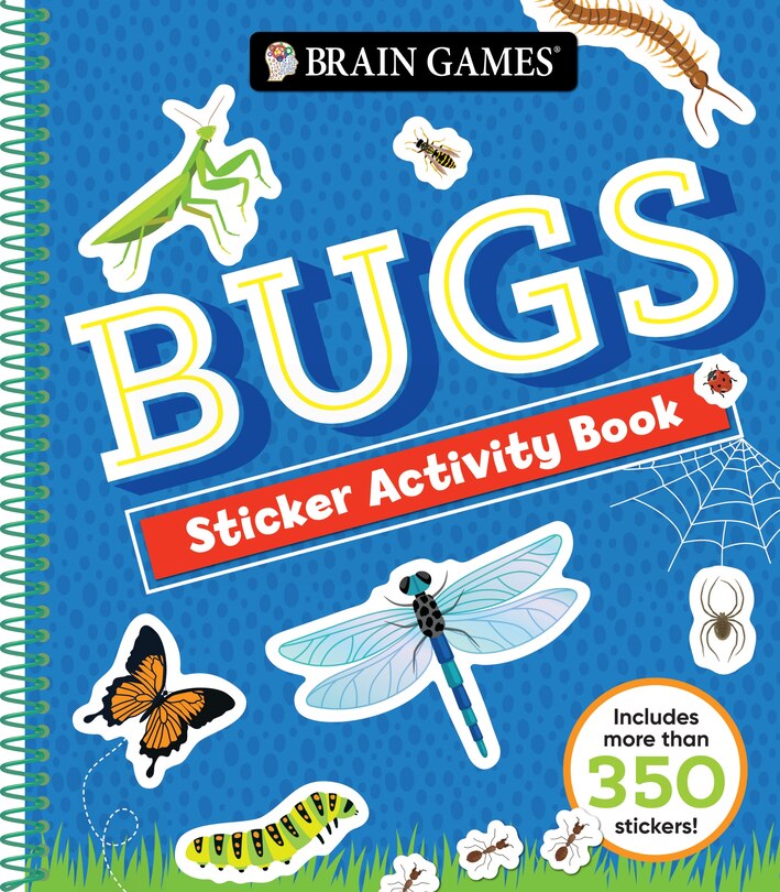 Front cover_Brain Games - Sticker Activity Book: Bugs