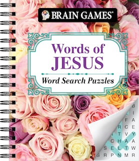 Front cover_Brain Games - Words of Jesus Word Search Puzzles