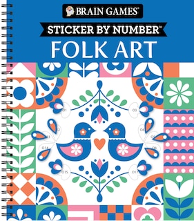 Couverture_Brain Games - Sticker by Number: Folk Art (28 Images to Sticker)