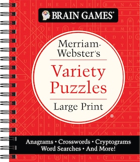 Front cover_Brain Games - Merriam-Webster's Variety Puzzles Large Print