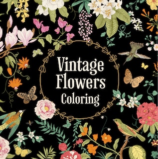 Front cover_VINTAGE FLOWERS COLORING BK