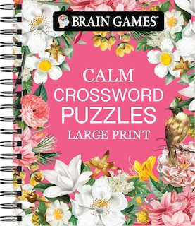 Front cover_Brain Games - Calm: Crossword Puzzles - Large Print
