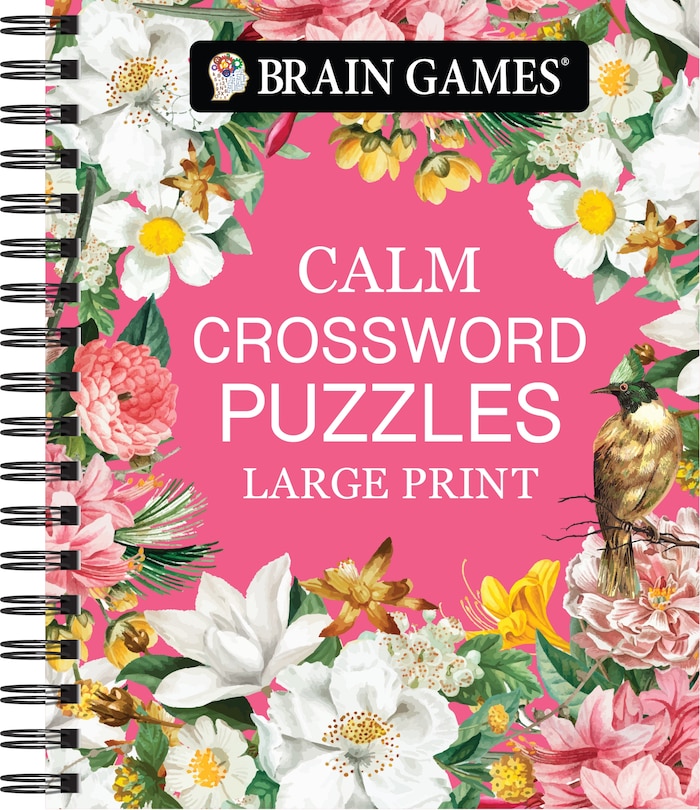 Front cover_Brain Games - Calm: Crossword Puzzles - Large Print