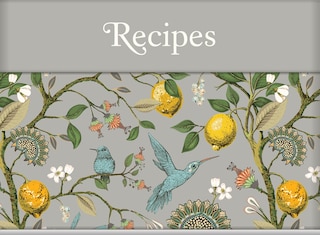 Couverture_Recipes - Recipe Card Collection Tin (Floral, Birds & Lemons)