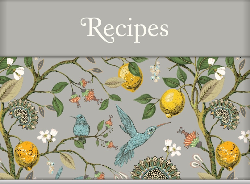 Couverture_Recipes - Recipe Card Collection Tin (Floral, Birds & Lemons)