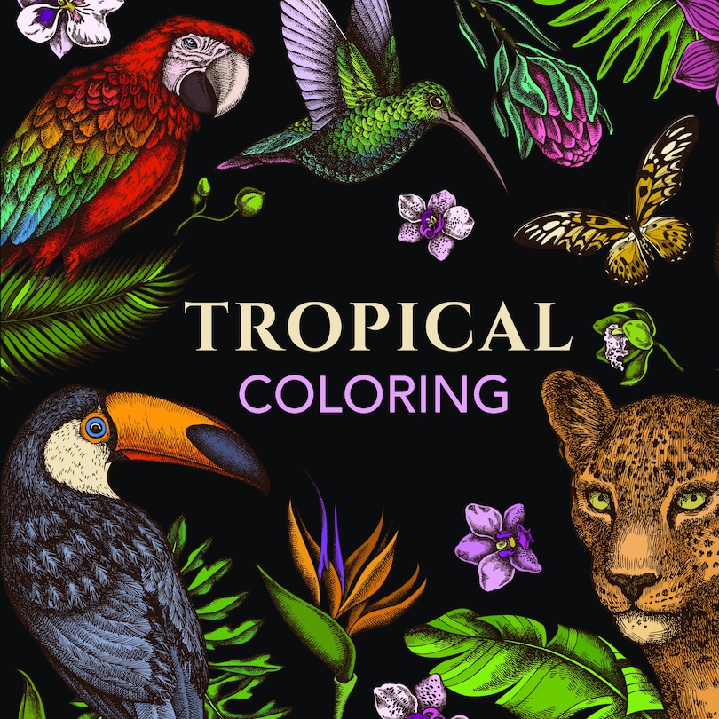 Couverture_Tropical Coloring (Keepsake Coloring Books)
