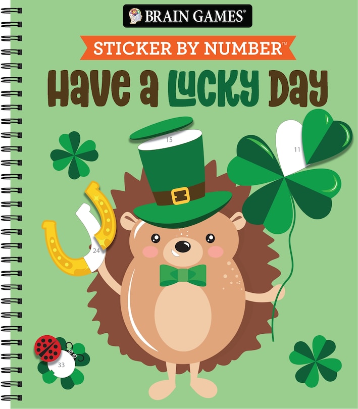 Couverture_Brain Games - Sticker by Number: Have a Lucky Day
